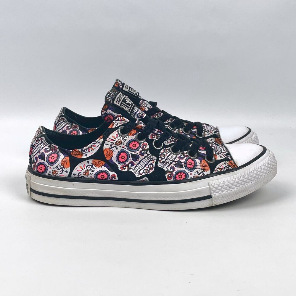 Converse All Star Chuck Taylor Day of the Dead Sugar Skull Women’s Sz 7 Men’s 5
